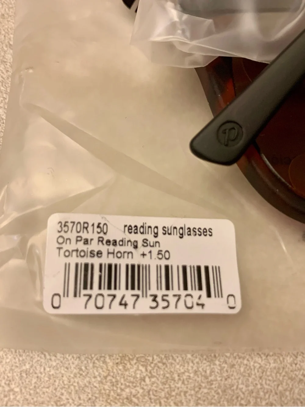 NWT Peepers Sunglasses Readers 1.50 Tortoise Horn
